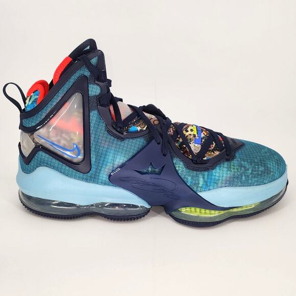 Nike LeBron 19 "Fast Food" Basketball Shoes – Dutch Blue Size 18 - Picture 3 of 16